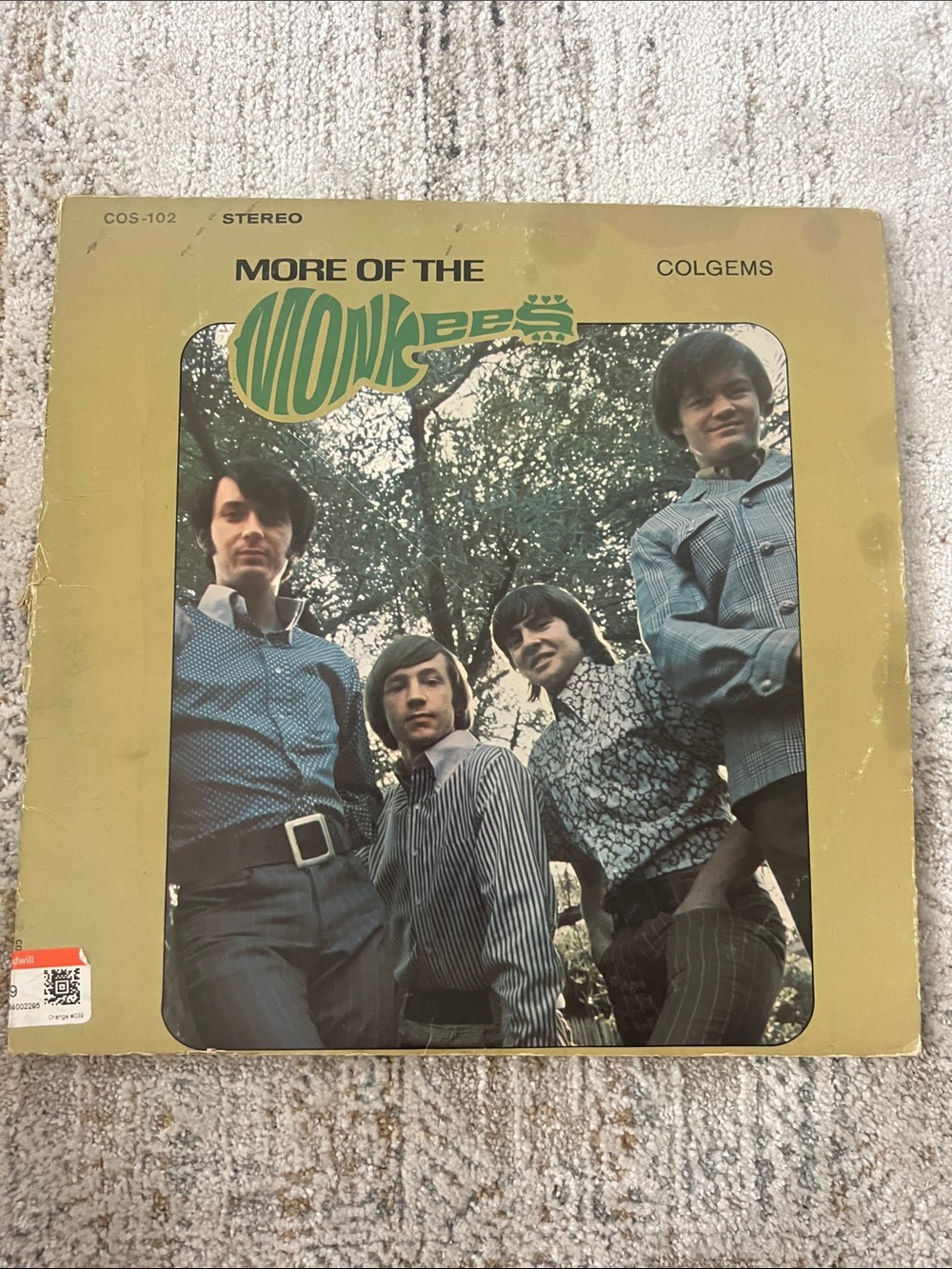 More Of The Monkeys LP-Colgem Records COM-102 1967 MONO Vinyl Record